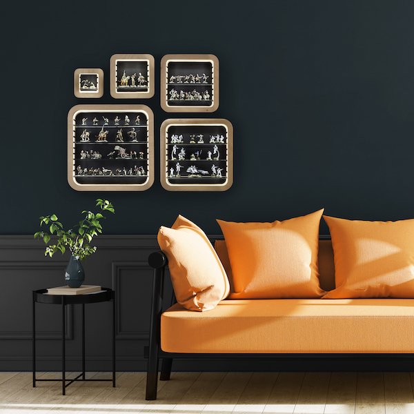 Display Cabinets - Square Bundle (5 Sizes - XS, S, M, L, XL)