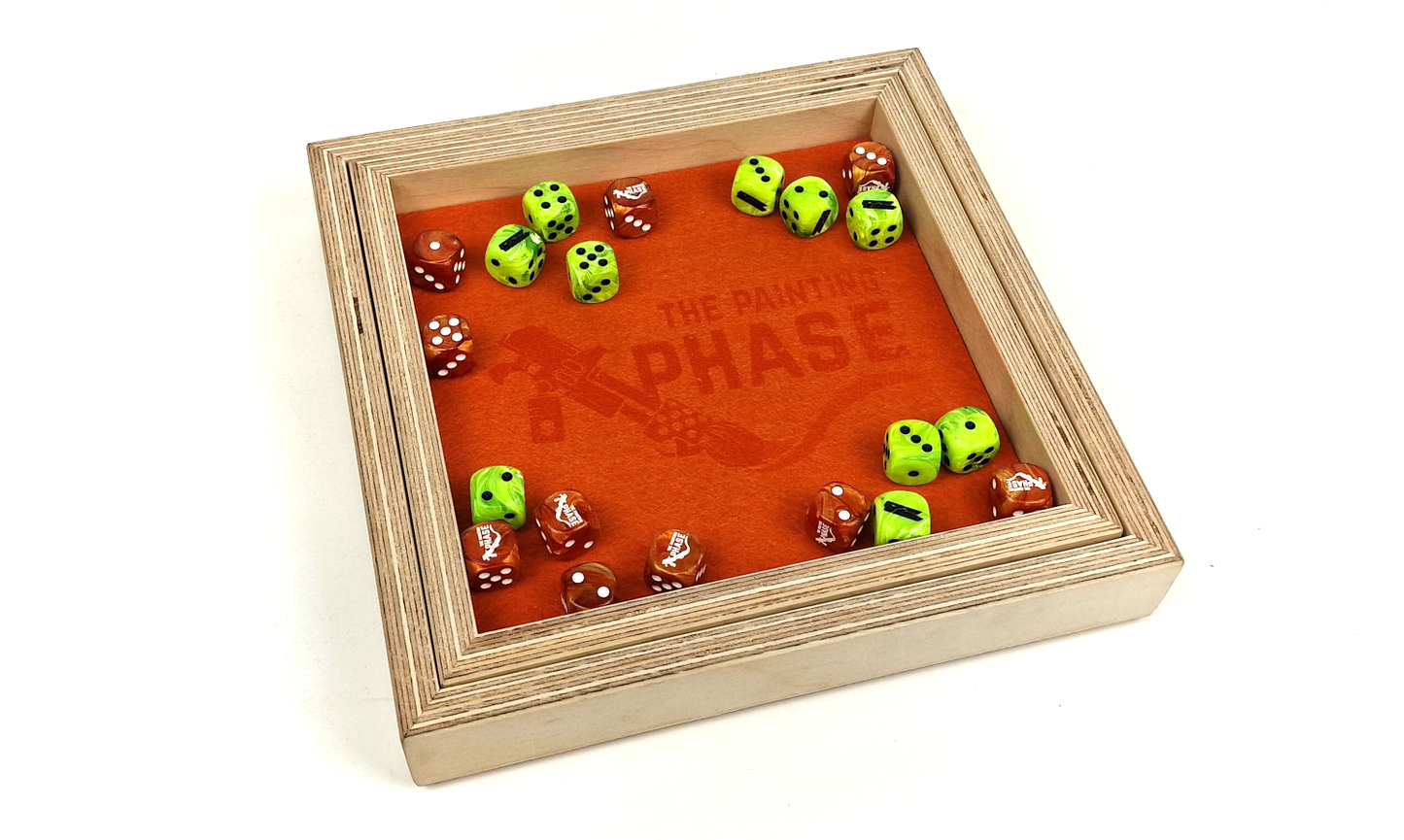 The Painting Phase Dice Tray + Peg Dice!