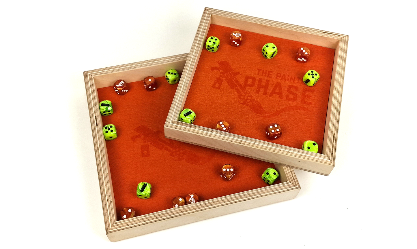 The Painting Phase: 10 Sunburst Orange Dice