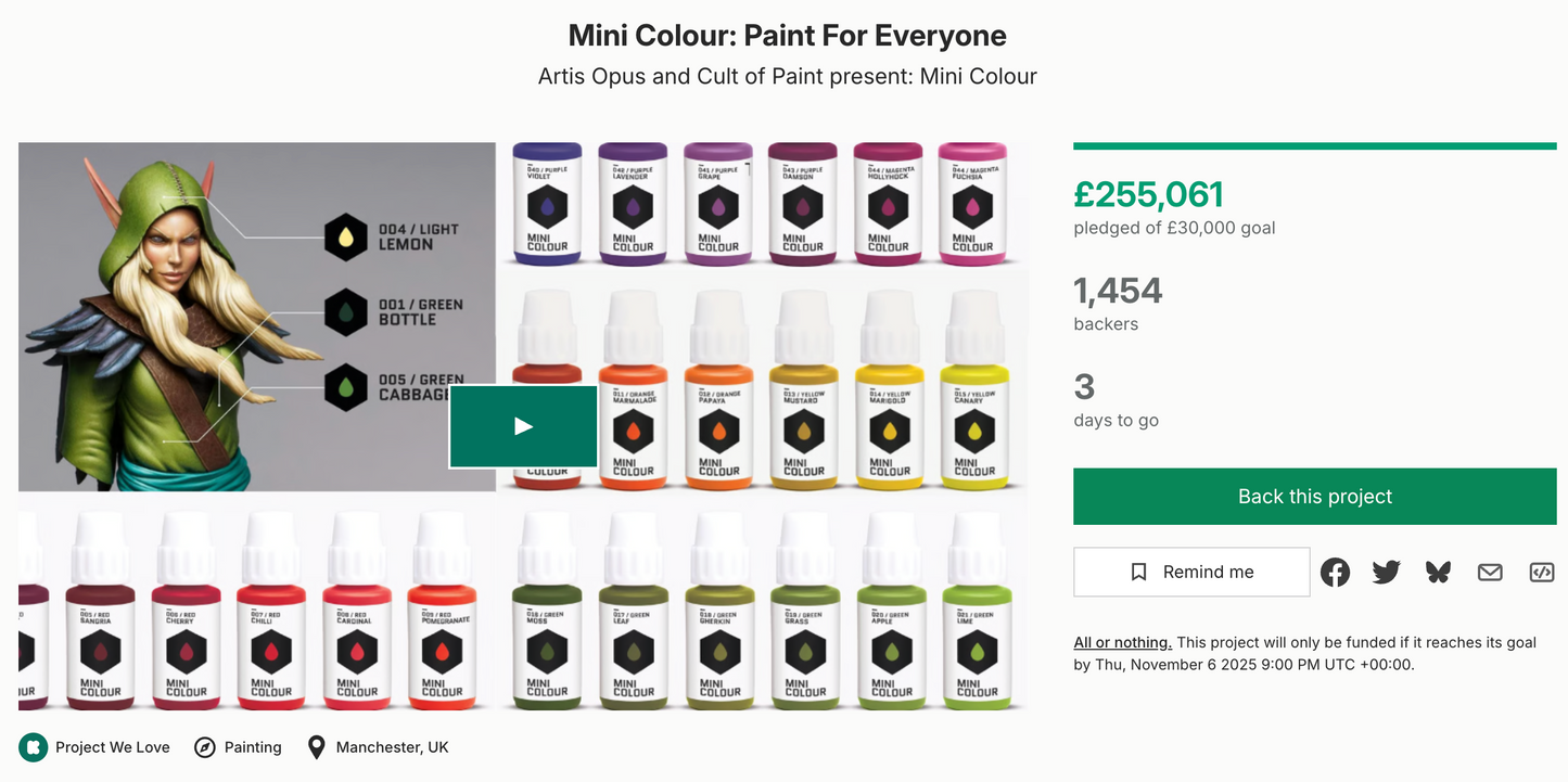 Late Pledge - Mini Colour: Founder's Edition Set