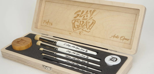 Series D - Drybrush Set (Ninjon Slay the Gray DELUXE 5-Brush)