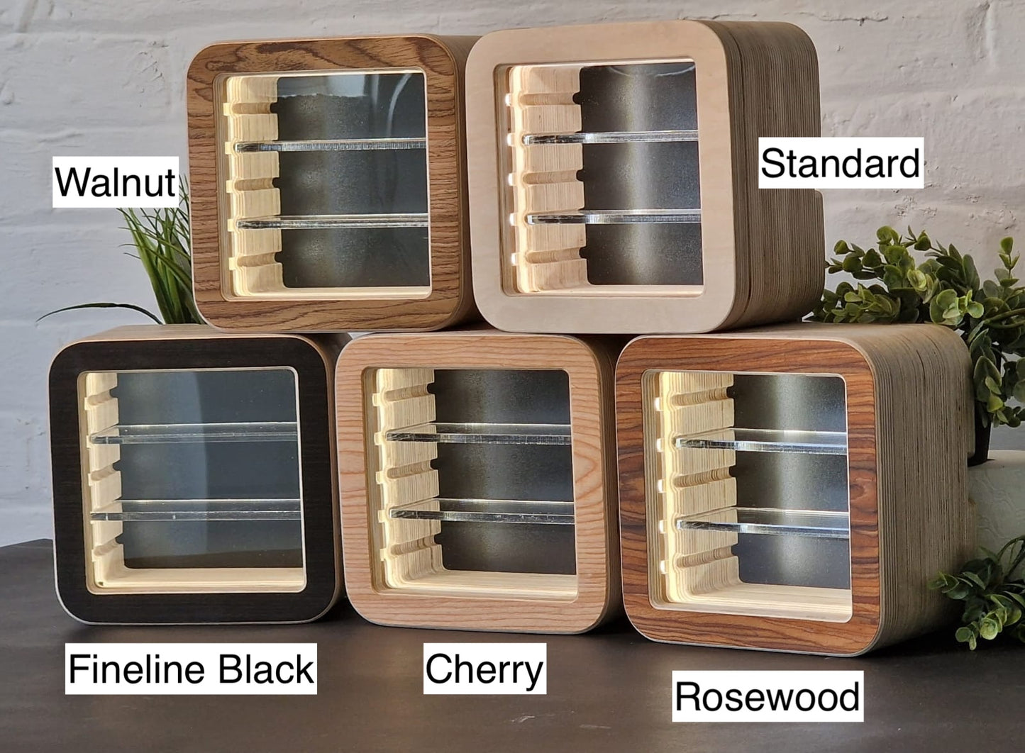 Display Cabinets - Square Bundle (5 Sizes - XS, S, M, L, XL)