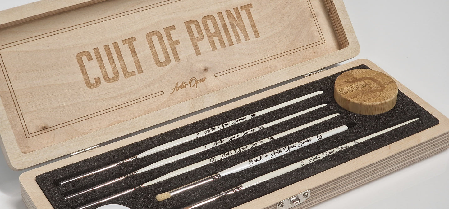 Cult of Paint Custom Brush Set (5-Brush CUSTOM DELUXE)