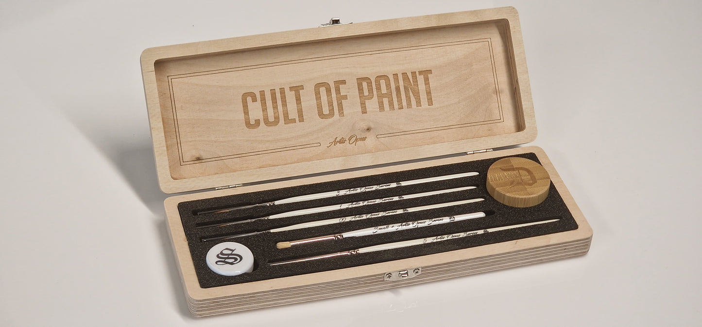 Cult of Paint Custom Brush Set (5-Brush CUSTOM DELUXE)