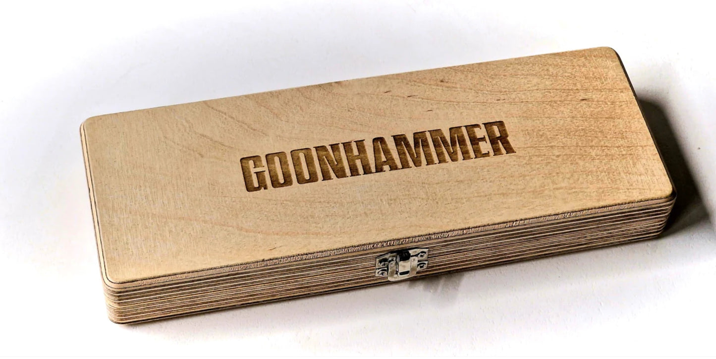 Goonhammer - Custom Mixed Brush Set (5-Brush DELUXE) (Inc. GH Dice & Sticker!)