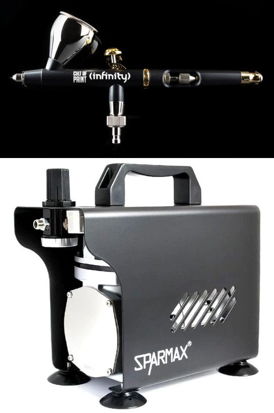 Infinity Airbrush Bundle: Infinity + Sparmax AC-501X