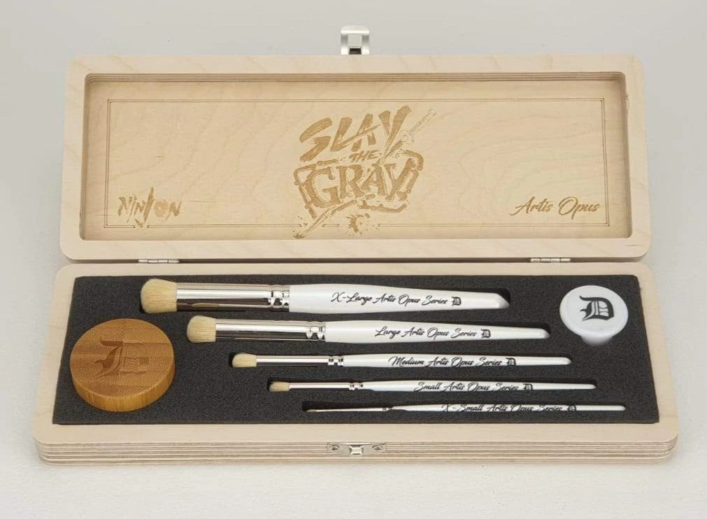 Series D - Drybrush Set (Ninjon Slay the Gray DELUXE 5-Brush)